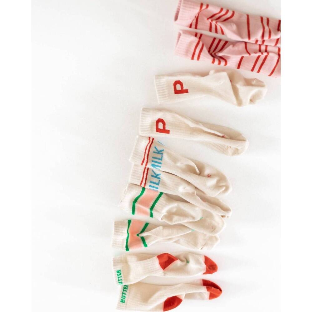NEW PIGEON SAID PLEASE kid's grocery list pack of 5 socks in multi - Picture 5 of 5